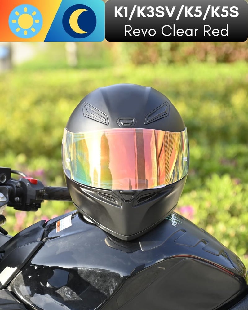 Logto Motorcycle Helmet Visor for K1 K3SV K5 K5-S Visor Helmet Visor Replacement Uv Protection Anti-Scratch, Universal - Image 2
